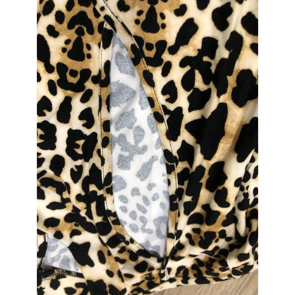 Venus Women’s Top Cheetah Print Cut Out XL Polyester R3 - Picture 3 of 8